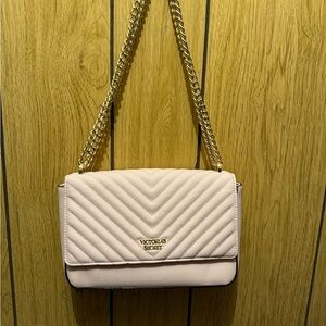 Victoria's Secret Blush Quilted Shoulder Bag